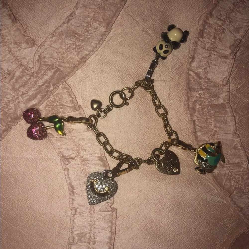 Juicy Couture four charmed gold kids bracelet